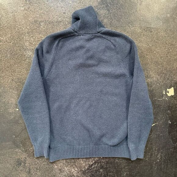 Banana Republic Blue High Neck Sweater Men’s Size Medium Cotton Blend Preppy - Picture 8 of 11